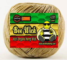100% Organic Hemp Wick by Bee Wick Hemp- 420 FT Spool (1.0mm)  picture