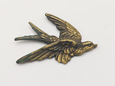 Vintage Brass Swallow; Small Wall Hanging picture