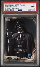 2016 Topps Star Wars Rogue One Series One #11 Darth Vader Gray 48/100 PSA 9 picture