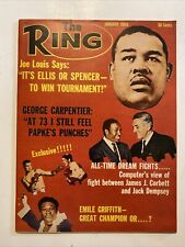 JANUARY 1968 THE RING MAGAZINE - JOE LOUIS ON COVER picture