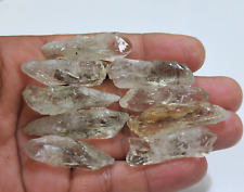Attractive Top Green Amethyst 9 Piece Raw 35-44 MM Green Amethyst Rough Crystal picture