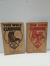 Vintage Lot Of 1945 (2) The Wolf & Lion Cub Books Cubs BSA Copyright 1943 picture