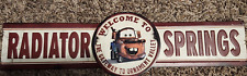Disney CARS LAND MATER Welcome to Radiator Springs 3D Embossed Metal Sign CARS picture