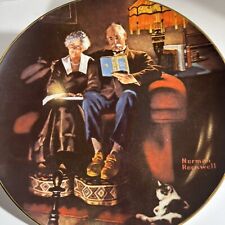 Vintage Norman Rockwell Light Campaign Series Collectors Plate Evenings Ease picture