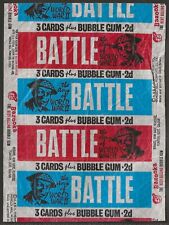 A&BC WRAPPER BATTLE CARDS 1966 (VARIANT 3 CARDS PLUS BUBBLE GUM) picture