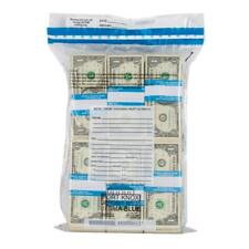 Ultima Blue Dual Pocket Clear Deposit Bags | 12W x 16H | Pack of 100 | Transi... picture