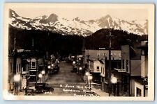 Cardova AK Postcard RPPC Photo A June Mid Night Rooming House Drugs Cars c1940's picture
