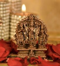 Pure Copper Handmade Lord Ram Darbar Murti / Rama Sita Lakshman Hanuman Statue picture