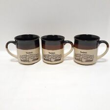 Vintage Set of 3 Hardee's 1989 Rise and Shine Coffee Mugs / Cups picture