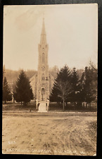 Vintage Postcard 1937 (St. Joseph) Catholic Church, Elkader, Iowa (IA) RPPC picture