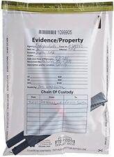BankSupplies Clear Evidence Bags | Case of 500 | 9W x 12H | Tamper Evident Seal picture