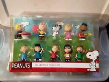 Peanuts Collector Set 10 Figures Just Play Snoopy Charlie Brown Linus Lucy Set picture