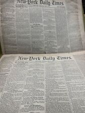 New York Daily Times 7 issues may 4 - 7th, may 8, may 25, 26 1853 picture