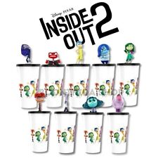 Inside Out 2 Movie Cup Topper Disney New Theater Exclusive w/ Popcorn Paper Box picture