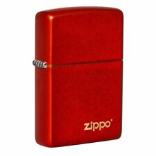 Zippo Metallic Red Matte Zippo Logo Windproof Lighter, 49475ZL picture