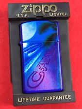 Zippo CAMEL MOONLIGHT BEACH on Purple Gloss Finish SLIM Lighter- APR (D-IX) 1993 picture