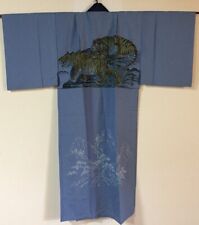 V0651 Japanese Vintage Kimono / NAGAJUBAN Long Undergarment / Tiger picture