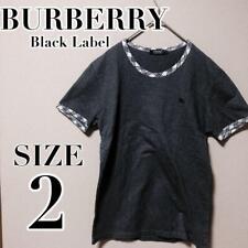 BURBERRY BLACK label T-shirt men's black 2 picture