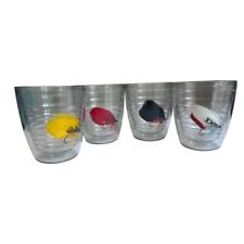 4 Vintage Tervis Double Wall Tumblers Insulated Fly Fishing Lure Cup 12oz picture