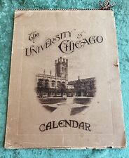 1922 UNIVERSITY OF CHICAGO Antique Calendar Vintage Campus Photos Go Maroons  picture