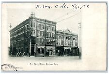 1907 New Opera House Building Entrance View Greeley Colorado CO Posted Postcard picture