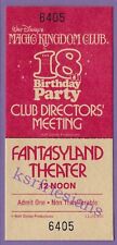 1975 DISNEYLAND MKC 18TH CLUB MEETING TICKET Disney Pass #6405 Complete UNUSED picture