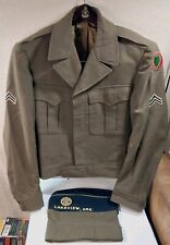 US Regulation Army Officers Ike Jacket Wool 24th Infantry Division World War II picture