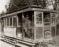 1900 Seattle GREEN LAKE TROLLEY Photo (230-P) picture