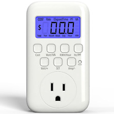 Digital Electricity Usage Monitor LCD Plug in Power Meter for Energy Saving picture
