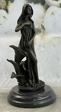MOTHER EARTH GODDESS UNIQUE ABSTRACT CONTEMPORARY REAL BRONZE SCULPTURE SALE picture
