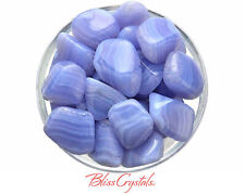 1 Blue Lace Agate Tumbled Stone (3 Sizes - L, XL, Jumbo) for Peace of Mind #BL03 picture