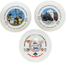Lake Shore Pioneer Chapter Conrail-Amtrak Veterans Collector Plates Set Of 3 picture