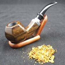 1pcs Handmade Smoke Ebony Wooden Tobacco Smoking Pipe Wood Smoking Pipes Gift picture