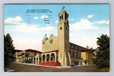 San Diego CA-California, St Joseph's Cathedral, c1947 Antique Vintage Postcard picture