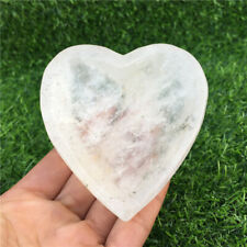 0.66LB+ clear white ashtray  quartz crystal hand carved heart-shaped healing 1pc picture
