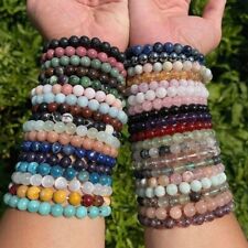 Wholesale Grade A++ Genuine Gemstone Bead Bracelets Choose from 50 Types Stone picture