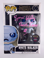 Funko POP Game of Thrones WHITE WALKER SIGNED AUTO  