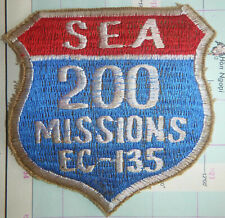 Patch - 200 USAF MISSIONS - EC-135, Looking Glass - SEA - Vietnam War - Z.058 picture