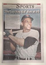Willie Mays Tribute - The Daily Journal News Paper - 6/20/2024 picture