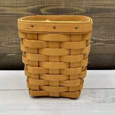 1999 Longaberger Small Spoon Utensil Basket with Wood Divider picture
