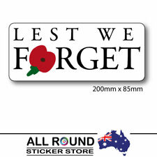 Lest We Forget sticker Australian Decal picture