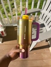Starbucks x Stanley Summer 2024 Collab 40 oz Pink Yellow Ombré Tumbler NEW  picture