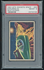 1951 Bowman Jets Rockets Spacemen 26 Exploring in Heat Gliders PSA 8 Card picture