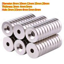 N35 Magnets With hole Rare Earth Round Craft Magnet Dia 8mm-20mm Thick 3mm-5mm picture
