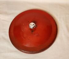 Original LANCE JAR METAL LID Red Glass Jar LID ONLY With Knob 7 3/4 Inches #1 picture