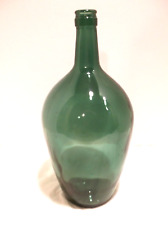 VINTAGE Demijohn  Green Glass Wine Bottle 4