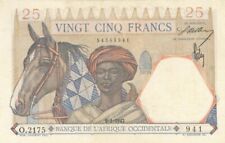 French West Africa - 25 Francs - P-2f - dated 9.1.1942 Foreign Paper Money - Pap picture