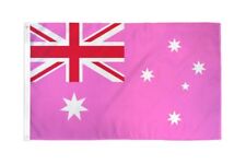 3x5 Australia (Pink) Poly Flag Banner Brass Grommets picture