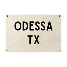 Odessa Texas TX Natural Cotton Duck Canvas Poster 24x36 picture