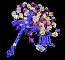 Deco Rosary Cadmium Glass Candy stripe Glowing Holy Rosary UV  22